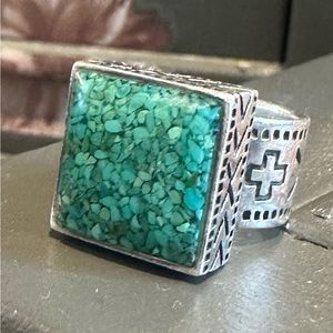 Silapda Sterling Silver and Turquoise Ring